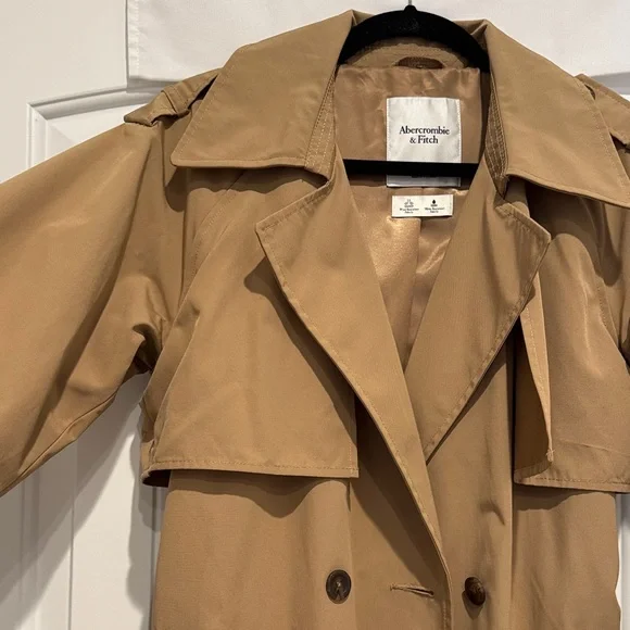 Abercrombie & Fitch Tan Trench Coat - Picture 4 of 9